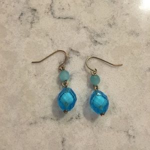 Blue dangle earrings